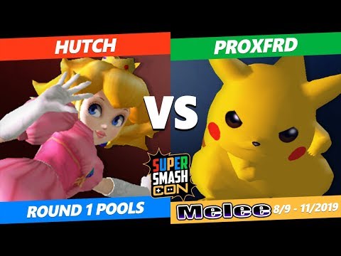 SSC 2019 SSBM -  Hutch (Peach) VS  Proxfrd (Pikachu) Smash Melee Round 1 Pools