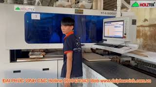 Máy Khoan cam Cnc 6 Mặt Holztek 2 Chùm Khoan kép