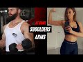 30 Min DUMBBELL ARMS & SHOULDER WORKOUT at Home | Muscle Building & Toning (Follow Along)