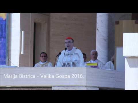 Kardinalova poruka - Marija Bistrica, Velika Gospa 2016.