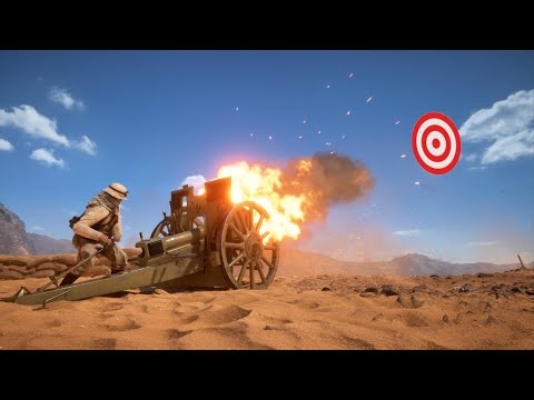 Battlefield 1 -  Field Gun long range guide - Conquest (St. Quentin Scar, Sinai)