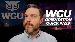 How to Pass WGU Orientation ORA1 Review