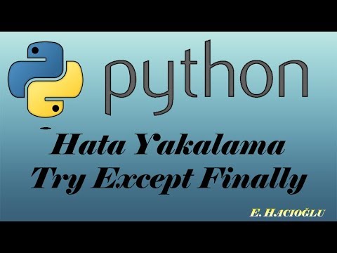 Python Ders #26: Hata Yakalama