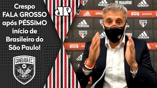 Crespo fala grosso após derrota do São Paulo pro Santos