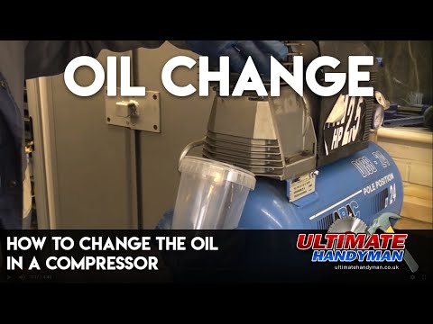 How to change the oil in a compressor