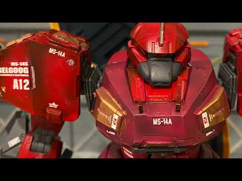 Master Grade MS-14S Gelgoog with Industrial Gear Resin Conversion Kit