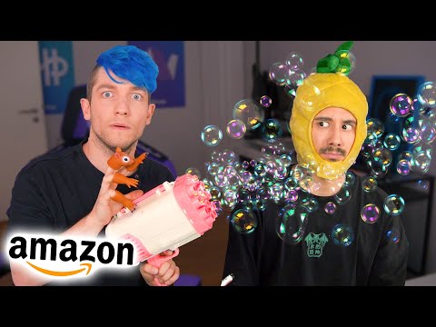 2 DUMME testen WEIRDE AMAZON Produkte (Rezo und Julien Bam)