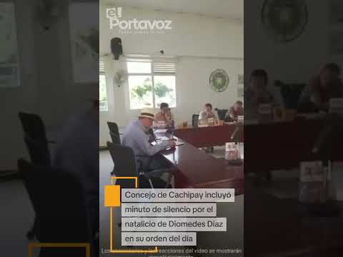 Concejo de Cachipay incluyó minuto de silencio por el natalicio de Diomedes Díaz en su orden del día