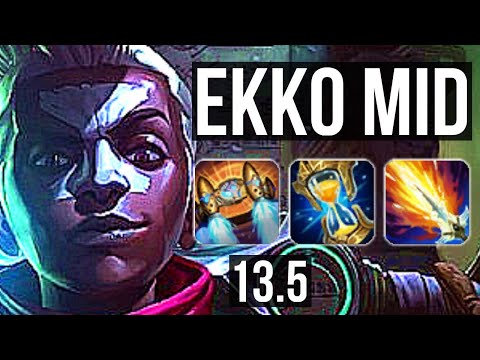 EKKO vs RENEKTON (MID) | 2.2M mastery, Legendary, 800+ games, 17/5/11 | KR Master | 13.5