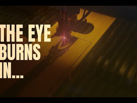 Burning the Eye of Sauron in Real Wood | Laser Engraving Barad-dûr 🔥