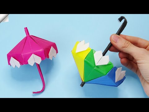 How to make paper Umbrella Easy paper crafts