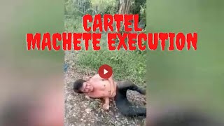 A Cruel Cartel Machete Execution | CJNG Sicario Mutilates Rival video
