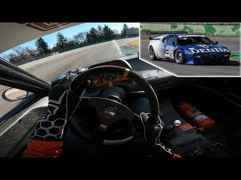 OnBoard Helmet Cam in a 1980 BMW M1 ProCar at Monza Circuit!