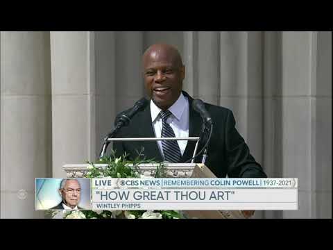 WINTLEY PHIPPS COLIN POWELL'S FUNERAL HOW GREAT THOU ART