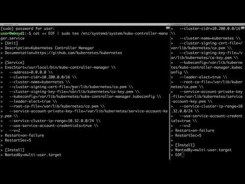 24   Setting up the Kubernetes Controller Manager