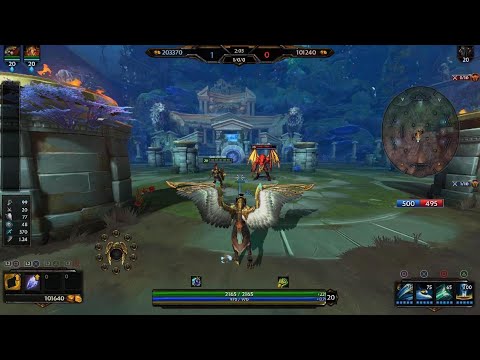 SMITE Horus and Ares ultimate combo!!! Super cheese