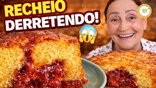 ESSE BOLO DE GOIABADA DERRETE NA BOCA 😱🍓 🤤 SABOR DE INFÂNCIA 🤤 #1355