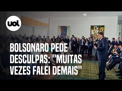 Bolsonaro recebe aliados e diz: 'Muitas vezes falei demais; ofendi pessoas de forma não intencional'