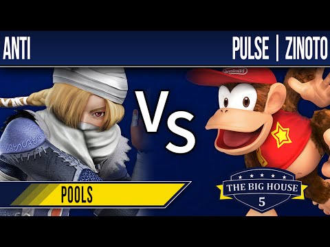 TBH5 Smash 4 - ANTi (Sheik) vs Pulse | Zinoto (Diddy Kong) - Pools Part 2