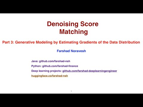 Part3: generative modeling by estimating gradients of the data distribution