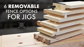 6 Ways to Add a Removable 90º Fence to a Router Edge Guide and Other Jigs...
