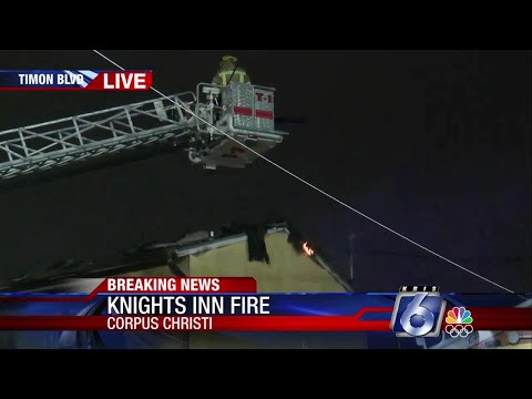Knights Inn Motel Fire live look