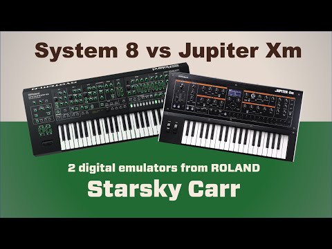 Roland System 8 vs Jupiter Xm // Review and demo of vintage emulations