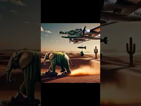 Lirili Larila vs Bombardiro Crocodilo⚔️ #brainrot #shorts #funny #crocodilo #elephant