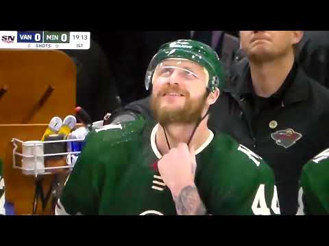 NHL hockey fight - Marcus Foligno(Wild) vs. Luke Schenn(Canucks)