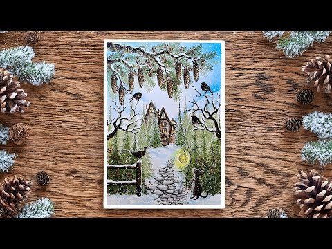 Enchanted winter Forest Village by Mona Hauge 🏘️✨