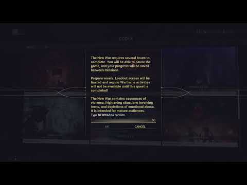 How to Quit New War in Warframe