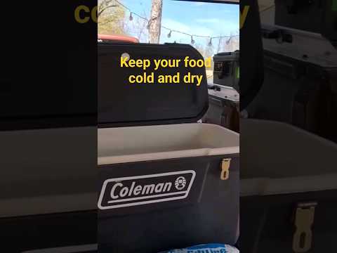 How we pack our cooler for camping! #camping #hack #cooler #missouri #outdoors #ozarks #subscribe