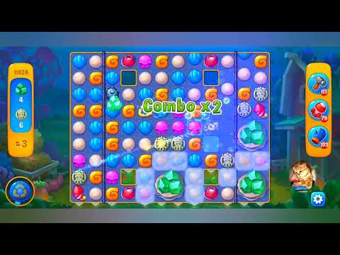 фишдом 2022  #  11024 уровень - прохождение без бустеров # Fishdom,   11024  level - no Boosters.