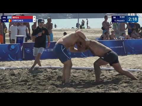 Round 2 Men's BW - +90 kg: N. IMPIS (GRE) v. R. CHINTOAN (ROU)