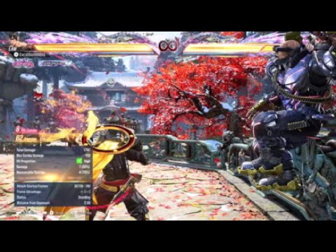 Tekken 8: Laws perfect Dss f3 can reach 100 Damage against bigger character.