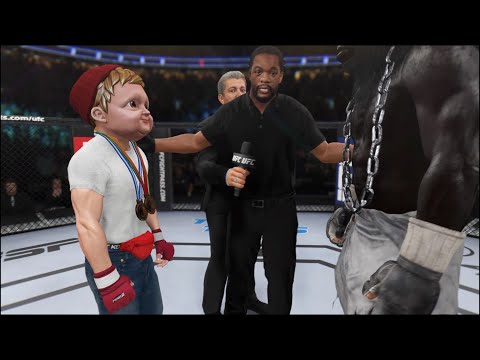 Hasbulla vs. African Buffalo - EA Sports UFC 4 - Crazy UFC 👊🤪