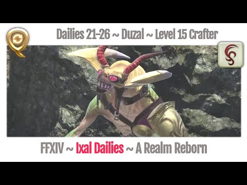 FFXIV Daily Quests - Beast Tribe Ixal - Duzal Level 15 Crafter - A Realm Reborn