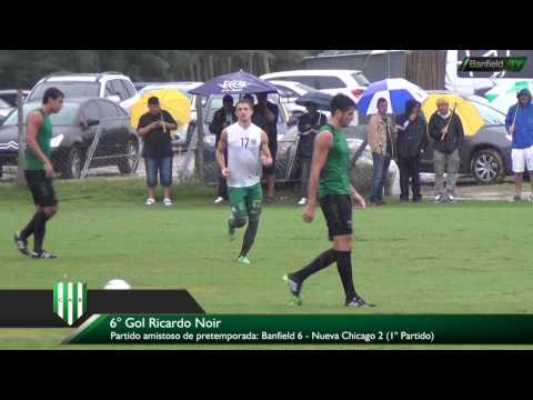 Primer amistoso: Banfield 6 - 2 Nueva Chicago / Gol de Ricardo Noir