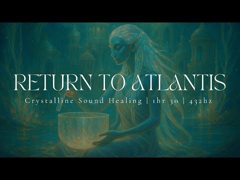RETURN TO ATLANTIS | Crystalline Sound Healing | 1hr 30 | 432hz