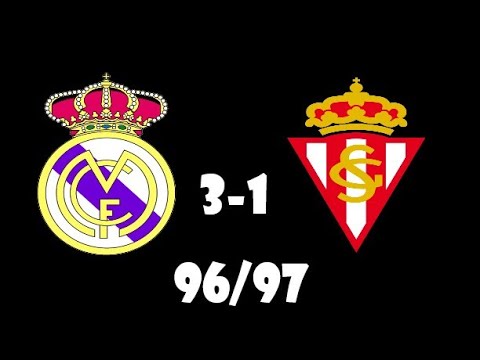REAL MADRID - SPORTING GIJÓN 96/97 RESUMEN