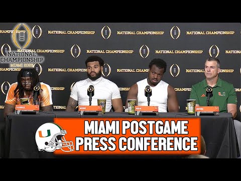 Mario Cristobal, Mark Fletcher, Rueben Bain & Akheem Mesidor Postgame After Loss in National Title