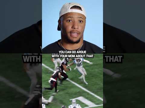 Saquon said you can argue with your mama when it comes to Bijan Robinson 🗣️ #nfltop100