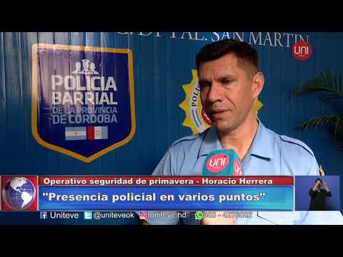 Operativo de seguridad por la primavera