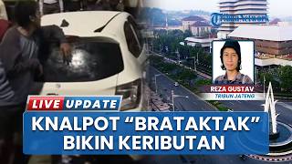 Knalpot Brong Mobil Bersuara Ledakan Bikin Geger, Massa Berkerumun di Depan Kantor Gubernur Jateng