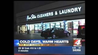 Cold Days Warm Hearts, Five Star Cleaners on WOAI