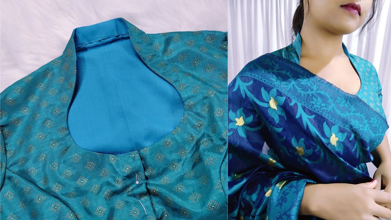 Halter Neck Blouse Cutting & Stitching | Very Easy for Beginners ✨