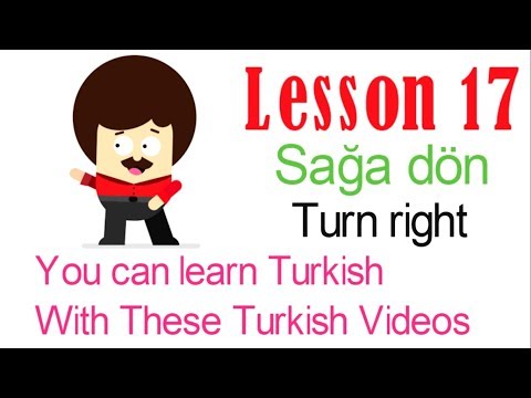 Learn Turkish Through Turkish Lesson 17 - Directions (Part 1)