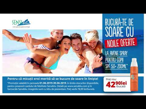 Sensiblu Campanie Iunie Avene Spray TVC 15 AV07