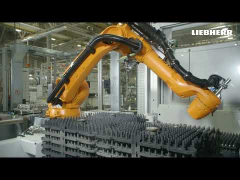 Liebherr – Robotic cell – Automated gear wheel manufacturing