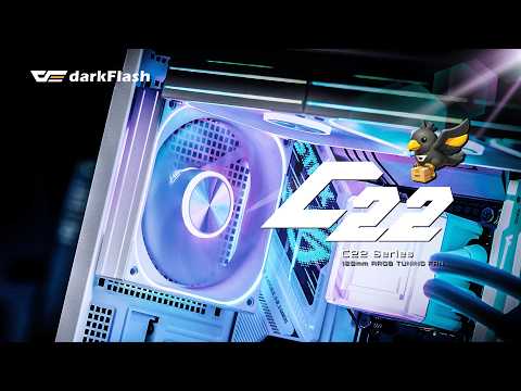 🎉이벤트🎉 부드러운 라운드 선명한 튜닝 다크플래쉬 C22 120 ARGB PWM 쿨링팬